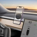 Uchwyt samochodowy Baseus T-Space magnetyczny na kokpit do Tesla - srebrny