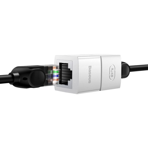 Złączka sieciowa łącznik kabli Ethernet RJ-45 Baseus AirJoy Series 10 szt. - biała Złączka sieciowa łącznik kabli Ethernet RJ-45 Baseus AirJoy Series 10 szt. - biała
