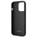 Etui BMW Leather Diamond Pattern na iPhone 14 Pro - czarne