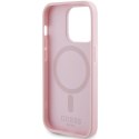 Etui Guess Saffiano MagSafe na iPhone 14 Pro Max - różowe