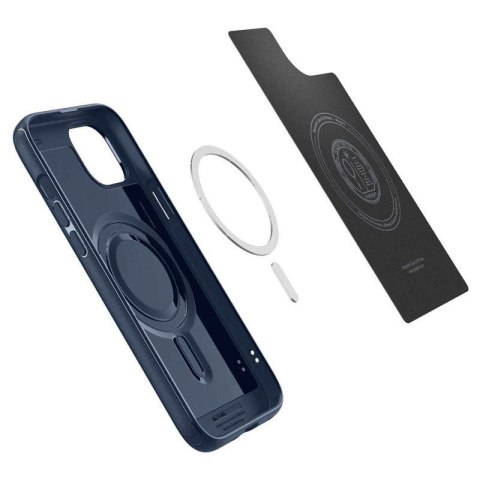 Etui Spigen Mag Armor z MagSafe na iPhone 15 Plus - niebieskie Etui Spigen Mag Armor z MagSafe na iPhone 15 Plus - niebieskie