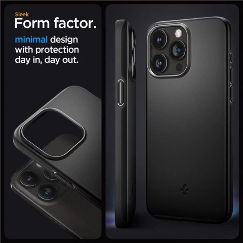 Etui Spigen Thin Fit na iPhone 15 Pro Max - czarne Etui Spigen Thin Fit na iPhone 15 Pro Max - czarne