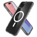 Etui Spigen Ultra Hybrid Mag z MagSafe na iPhone 15 - białe