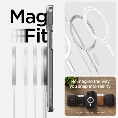 Etui Spigen Ultra Hybrid Mag z MagSafe na iPhone 15 - białe Etui Spigen Ultra Hybrid Mag z MagSafe na iPhone 15 - białe
