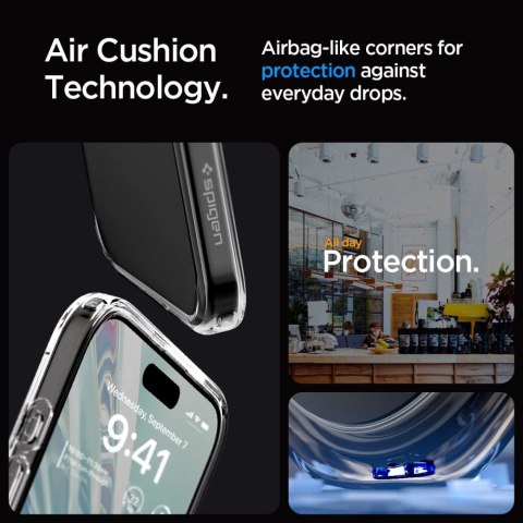 Etui Spigen Ultra Hybrid na iPhone 15 Pro - przezroczyste Etui Spigen Ultra Hybrid na iPhone 15 Pro - przezroczyste