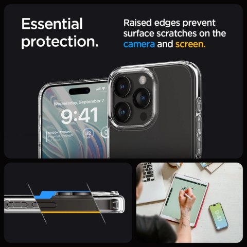 Etui Spigen Ultra Hybrid na iPhone 15 Pro - przezroczyste Etui Spigen Ultra Hybrid na iPhone 15 Pro - przezroczyste