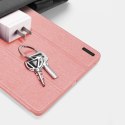 Etui z ekoskóry Dux Ducis Domo z podstawką do Samsung Tab S9 FE+ - różowe