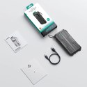 Powerbank 10000mAh Joyroom JR-L016 z wbudowanymi kablami USB-C/micro USB/Lightning - czarny