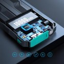 Powerbank 10000mAh Joyroom JR-L016 z wbudowanymi kablami USB-C/micro USB/Lightning - czarny