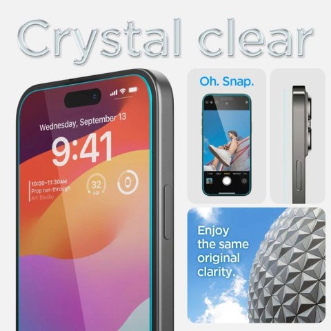 Szkło hartowane Spigen Glas.tR EZ Fit na iPhone 15 Plus / 16 Plus - 2 szt. Szkło hartowane Spigen Glas.tR EZ Fit na iPhone 15 Plus / 16 Plus - 2 szt.
