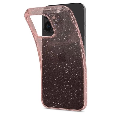 Etui Spigen Liquid Crystal Glitter na iPhone 15 Pro - różowo-przezroczyste Etui Spigen Liquid Crystal Glitter na iPhone 15 Pro - różowo-przezroczyste