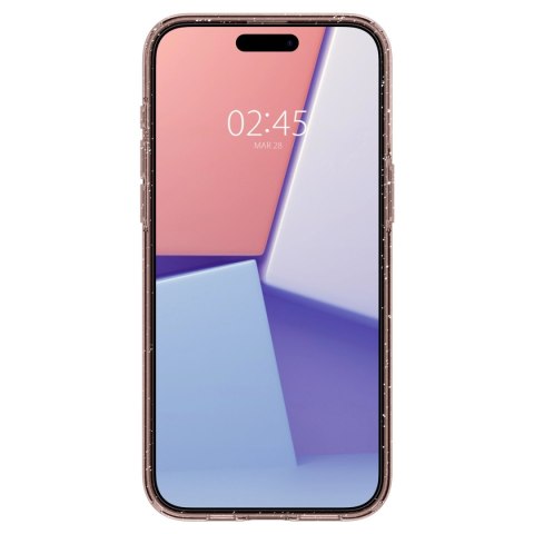 Etui Spigen Liquid Crystal Glitter na iPhone 15 Pro - różowo-przezroczyste Etui Spigen Liquid Crystal Glitter na iPhone 15 Pro - różowo-przezroczyste