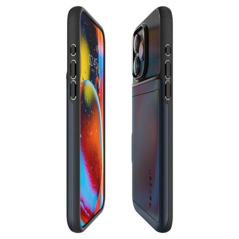 Etui Spigen Slim Armor CS na iPhone 15 Pro Max - niebieskie Etui Spigen Slim Armor CS na iPhone 15 Pro Max - niebieskie