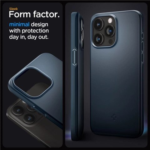 Etui Spigen Thin Fit na iPhone 15 Pro Max - czarny metal Etui Spigen Thin Fit na iPhone 15 Pro Max - czarny metal