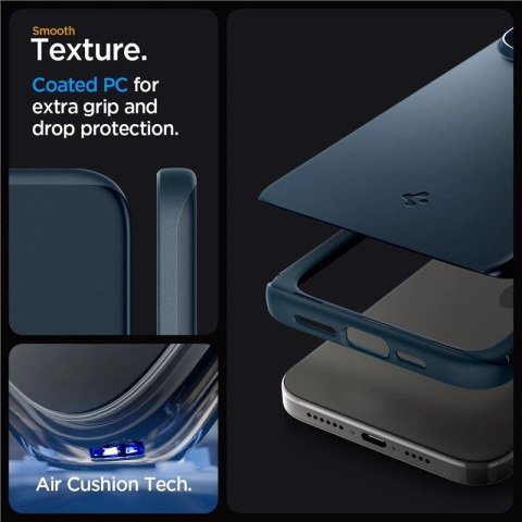 Etui Spigen Thin Fit na iPhone 15 Pro Max - czarny metal Etui Spigen Thin Fit na iPhone 15 Pro Max - czarny metal