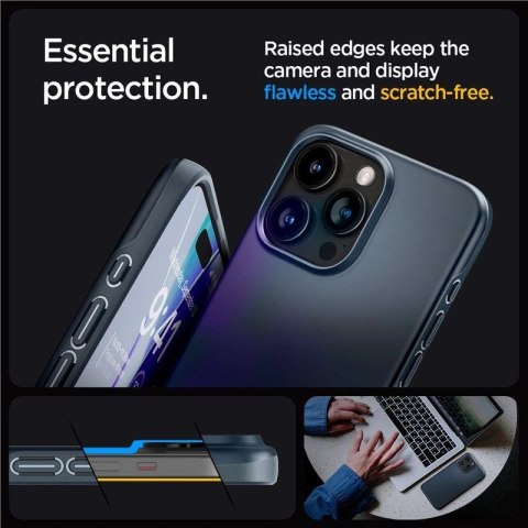 Etui Spigen Thin Fit na iPhone 15 Pro Max - czarny metal Etui Spigen Thin Fit na iPhone 15 Pro Max - czarny metal