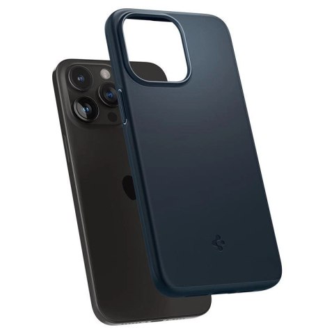 Etui Spigen Thin Fit na iPhone 15 Pro Max - czarny metal Etui Spigen Thin Fit na iPhone 15 Pro Max - czarny metal