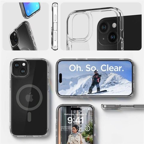 Etui Spigen Ultra Hybrid MagSafe na iPhone 15 Plus - grafitowe Etui Spigen Ultra Hybrid MagSafe na iPhone 15 Plus - grafitowe