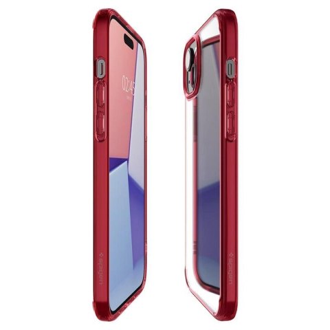 Etui Spigen Ultra Hybrid na iPhone 15 Plus - czerwone Etui Spigen Ultra Hybrid na iPhone 15 Plus - czerwone