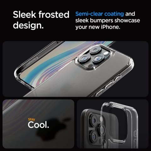 Etui Spigen Ultra Hybrid na iPhone 15 Pro - przezroczysto-matowe Etui Spigen Ultra Hybrid na iPhone 15 Pro - przezroczysto-matowe