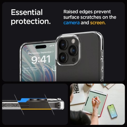 Etui Spigen Ultra Hybrid na iPhone 15 Pro - przezroczysto-matowe Etui Spigen Ultra Hybrid na iPhone 15 Pro - przezroczysto-matowe