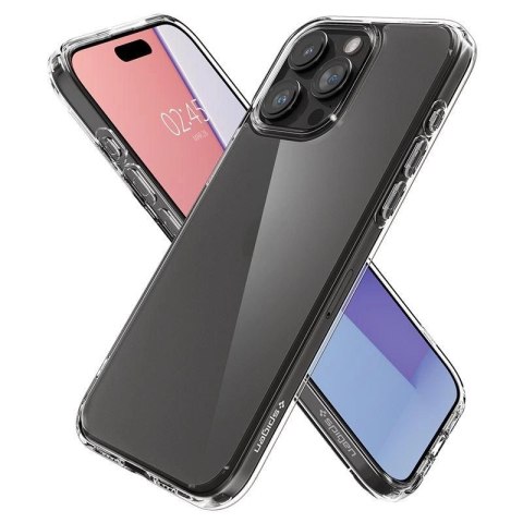 Etui Spigen Ultra Hybrid na iPhone 15 Pro - przezroczysto-matowe Etui Spigen Ultra Hybrid na iPhone 15 Pro - przezroczysto-matowe