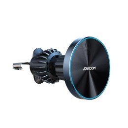 Joyroom magnetyczny uchwyt samochodowy bezprzewodowa ładowarka 15W na kratkę wentylacyjną nawiew czarna (JR-ZS240 Pro)