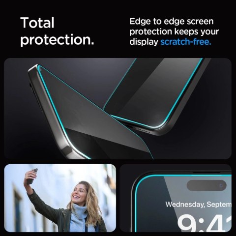 SZKŁO HARTOWANE SPIGEN GLAS.TR "EZ FIT" 2-PACK IPHONE 15 PLUS / 16 PLUS PRIVACY SZKŁO HARTOWANE SPIGEN GLAS.TR "EZ FIT" 2-PACK IPHONE 15 PLUS / 16 PLUS PRIVACY