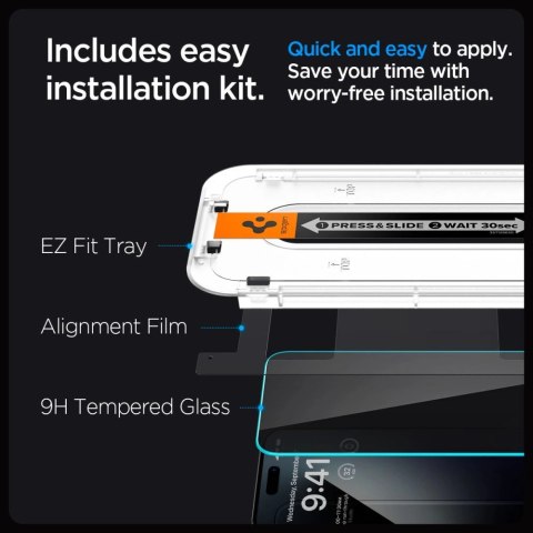 SZKŁO HARTOWANE SPIGEN GLAS.TR "EZ FIT" 2-PACK IPHONE 15 PLUS / 16 PLUS PRIVACY SZKŁO HARTOWANE SPIGEN GLAS.TR "EZ FIT" 2-PACK IPHONE 15 PLUS / 16 PLUS PRIVACY