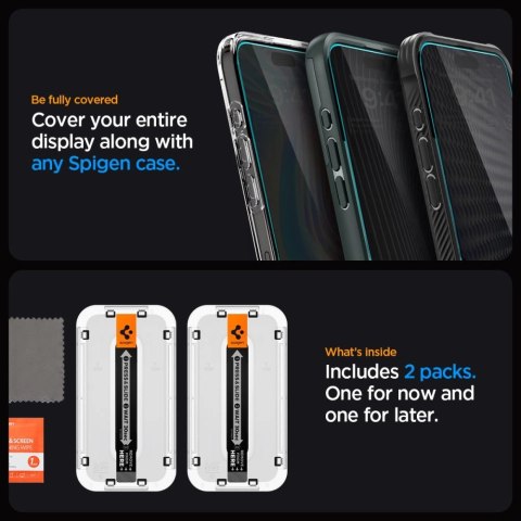 SZKŁO HARTOWANE SPIGEN GLAS.TR "EZ FIT" 2-PACK IPHONE 15 PLUS / 16 PLUS PRIVACY SZKŁO HARTOWANE SPIGEN GLAS.TR "EZ FIT" 2-PACK IPHONE 15 PLUS / 16 PLUS PRIVACY