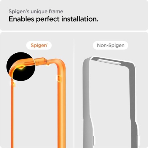 Szkło hartowane Spigen ALM Glass FC na iPhone 15 - czarne 2 szt. Szkło hartowane Spigen ALM Glass FC na iPhone 15 - czarne 2 szt.