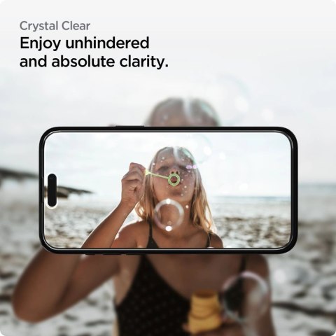 Szkło hartowane Spigen ALM Glass FC na iPhone 15 - czarne 2 szt. Szkło hartowane Spigen ALM Glass FC na iPhone 15 - czarne 2 szt.