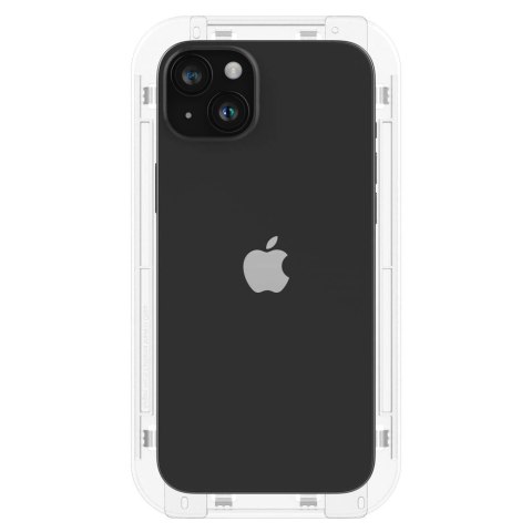 Szkło hartowane Spigen Glas.tR EZ Fit FC na iPhone 15 Plus - czarne 2 szt. Szkło hartowane Spigen Glas.tR EZ Fit FC na iPhone 15 Plus - czarne 2 szt.