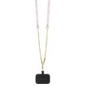 Etui Guess Crossbody 4G Metal Logo do iPhone 15 - różowe