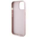 Etui Guess Crossbody 4G Metal Logo do iPhone 15 - różowe