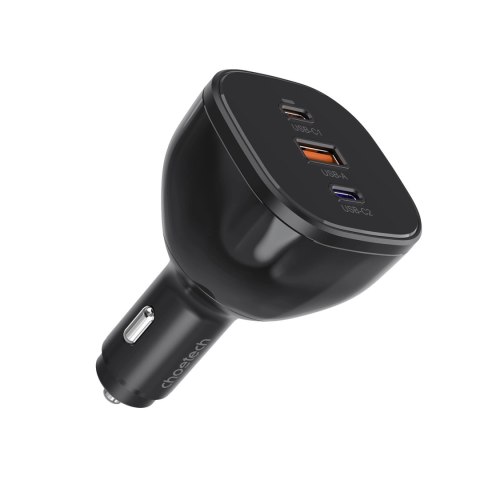 Ładowarka Choetech TC0024 samochodowa 160W 2x USB-C PD 3.1 1x USB-A - czarna Ładowarka Choetech TC0024 samochodowa 160W 2x USB-C PD 3.1 1x USB-A - czarna