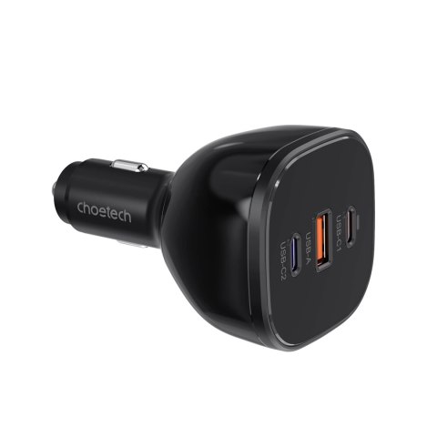 Ładowarka Choetech TC0024 samochodowa 160W 2x USB-C PD 3.1 1x USB-A - czarna Ładowarka Choetech TC0024 samochodowa 160W 2x USB-C PD 3.1 1x USB-A - czarna
