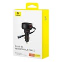 Ładowarka samochodowa Baseus Enjoyment Pro USB-C (żeńskie) / Lightning (męski) 60W - czarna