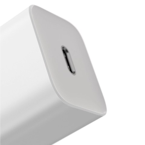 Szybka ładowarka sieciowa Baseus Si USB-C 25W 3A z kablem USB-C / USB-C 1m - biały Szybka ładowarka sieciowa Baseus Si USB-C 25W 3A z kablem USB-C / USB-C 1m - biały