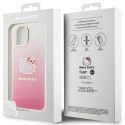 Etui Hello Kitty IML Gradient Electrop Kitty Head na iPhone 15 - różowe