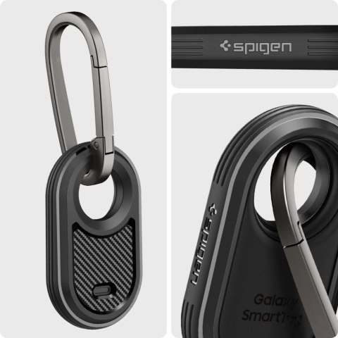 Etui Spigen Rugged Armor na Samsung Galaxy SmartTag 2 - czarny mat Etui Spigen Rugged Armor na Samsung Galaxy SmartTag 2 - czarny mat