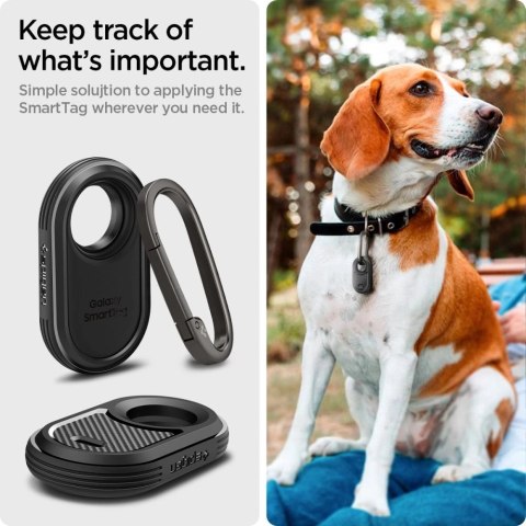 Etui Spigen Rugged Armor na Samsung Galaxy SmartTag 2 - czarny mat Etui Spigen Rugged Armor na Samsung Galaxy SmartTag 2 - czarny mat