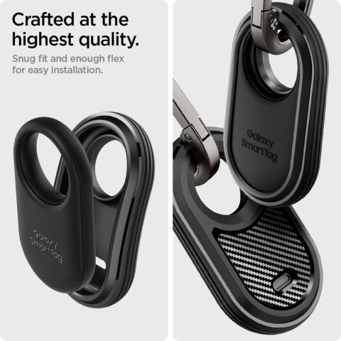 Etui Spigen Rugged Armor na Samsung Galaxy SmartTag 2 - czarny mat Etui Spigen Rugged Armor na Samsung Galaxy SmartTag 2 - czarny mat