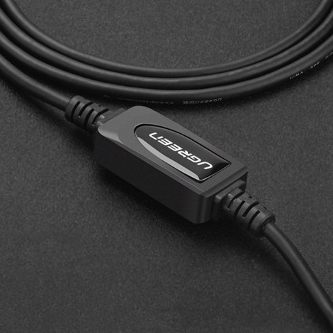 Kabel do drukarki Ugreen US122 USB-B USB-A 2.0 15m - czarny Kabel do drukarki Ugreen US122 USB-B USB-A 2.0 15m - czarny