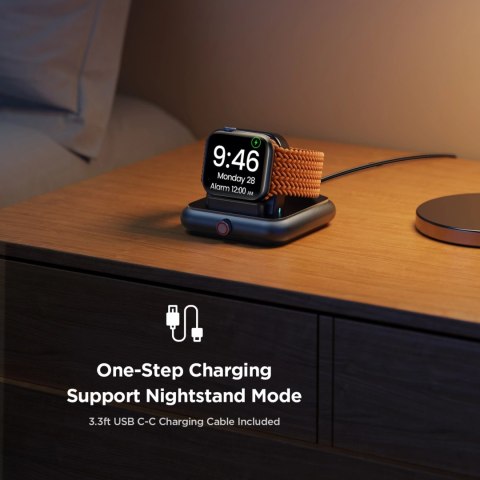Ładowarka bezprzewodowa Joyroom JR-WQW03 na smartwatche Apple Watch - czarny Ładowarka bezprzewodowa Joyroom JR-WQW03 na smartwatche Apple Watch - czarny