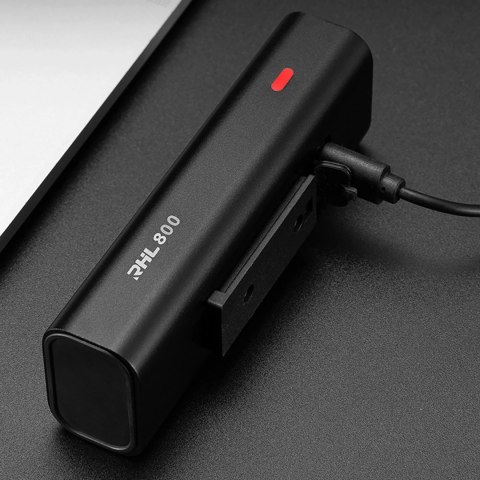 Lampka rowerowa przednia Rockbros 24710012001 800 lm + kabel USB-C - USB-A - czarna Lampka rowerowa przednia Rockbros 24710012001 800 lm + kabel USB-C - USB-A - czarna