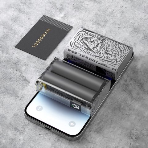 Powerbank Dudao K20 USB-A / USB-C 10000mAh 22.5W - srebrny Powerbank Dudao K20 USB-A / USB-C 10000mAh 22.5W - srebrny