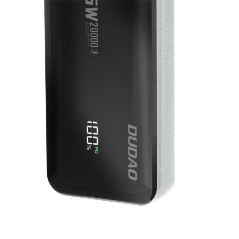 Powerbank Dudao K65 20000mAh 65W 1x USB-C 2x USB-A z wyświetlaczem - czarny Powerbank Dudao K65 20000mAh 65W 1x USB-C 2x USB-A z wyświetlaczem - czarny