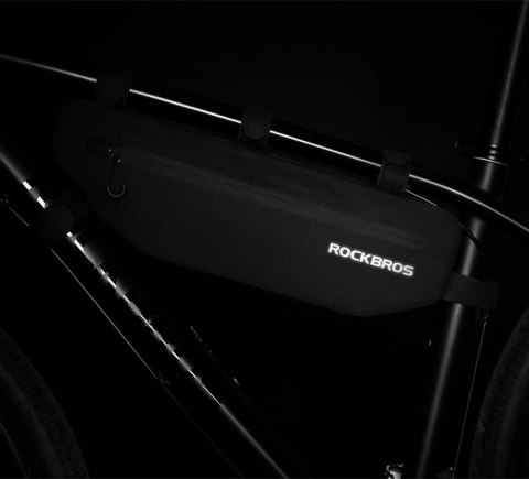 Sakwa rowerowa Rockbros AS-043 na rzepy 3l - czarna Sakwa rowerowa Rockbros AS-043 na rzepy 3l - czarna