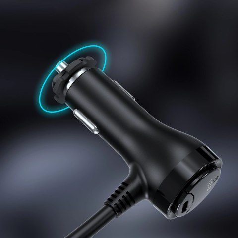 Ładowarka Choetech TC0021 samochodowa 2x USB-C PD 1x USB-A QC 3x gniazdo zapalniczki - czarna Ładowarka Choetech TC0021 samochodowa 2x USB-C PD 1x USB-A QC 3x gniazdo zapalniczki - czarna